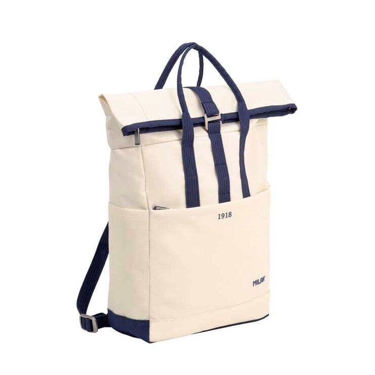 Mochila urban enrollable Milan 1918 beige
