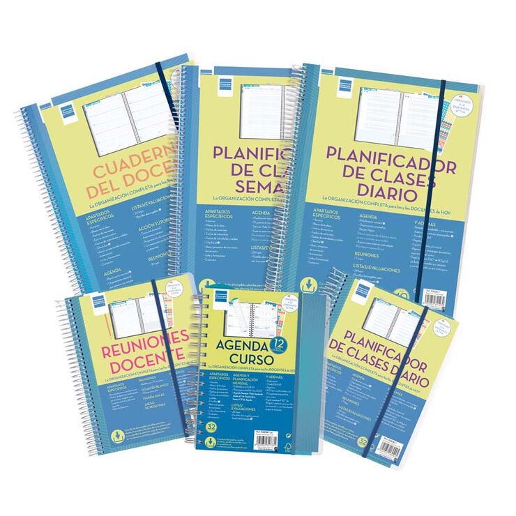 Llibreta espiral Finocam Planificador de classes castellà