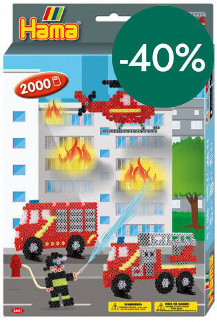 Midi mosaico 3D Hama Bomberos 2000 piezas