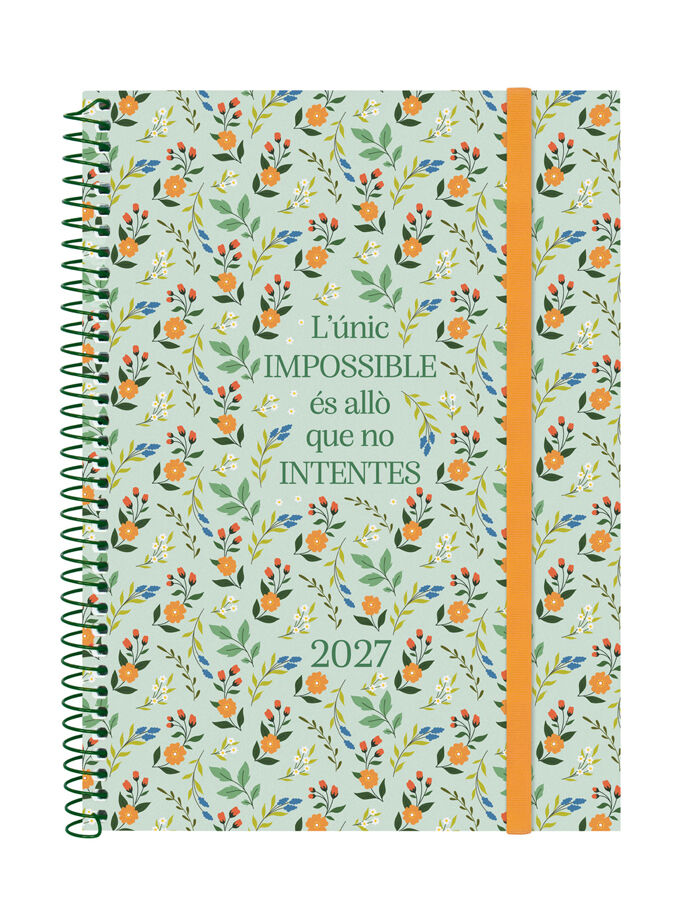 Agenda Finocam Design Collection Semana Vista Horizontal 2027 Catal&aacute;n Lema