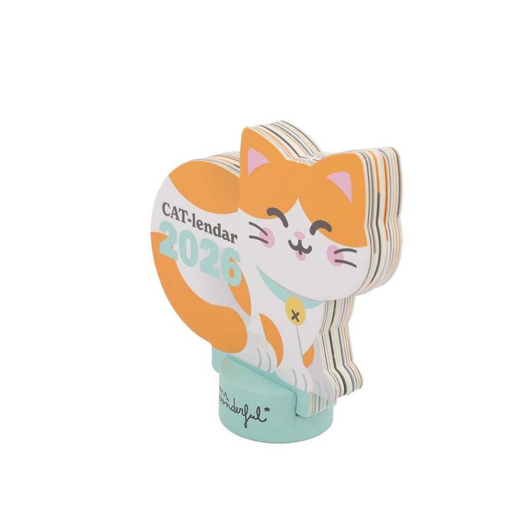 Calendario sobremesa con peana 2026 Meow-Lenda-R