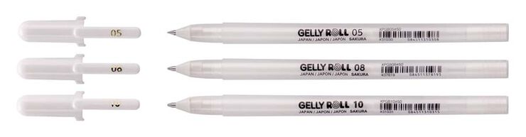 Bolígrafo Sakura Gelly Roll 05/08/10 blanco