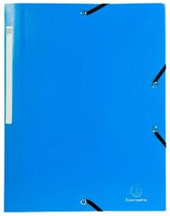Carpeta solapes i gomes A4 Exacompta blau