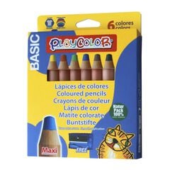 Lápices de colores Playcolor 6 colores