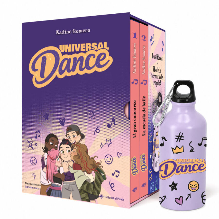 Estuche Universal Dance: 2 libros + botella t&eacute;rmica