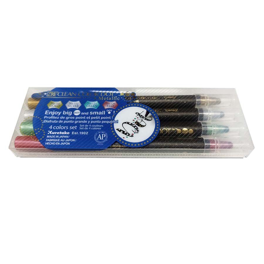 Retoladors Zig Color Dot 0,5 4 colors