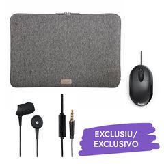 Bundle Funda PC 13''+ Ratol&iacute; + Auriculars gris