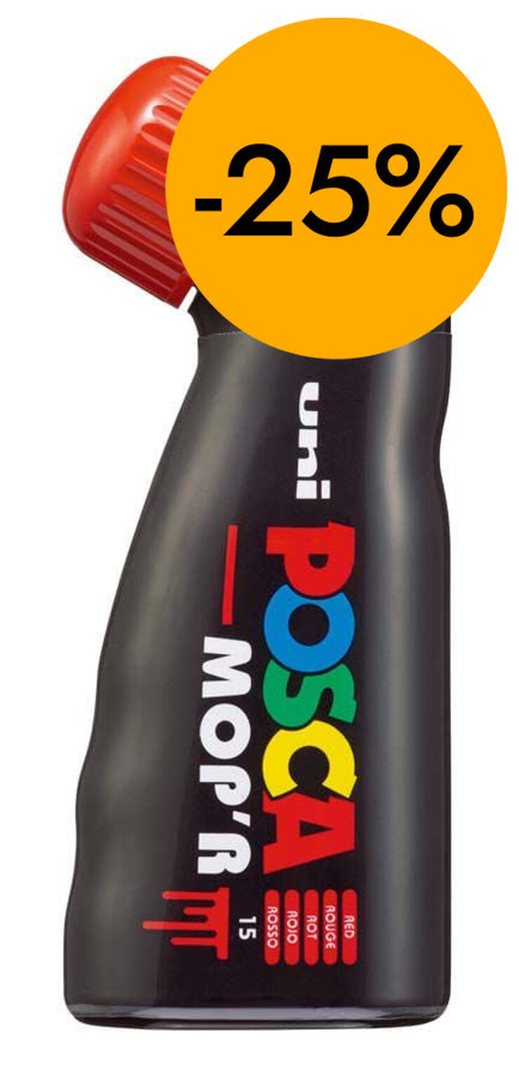 Retolador Posca Mop'r PCM-22 3-19mm vermell