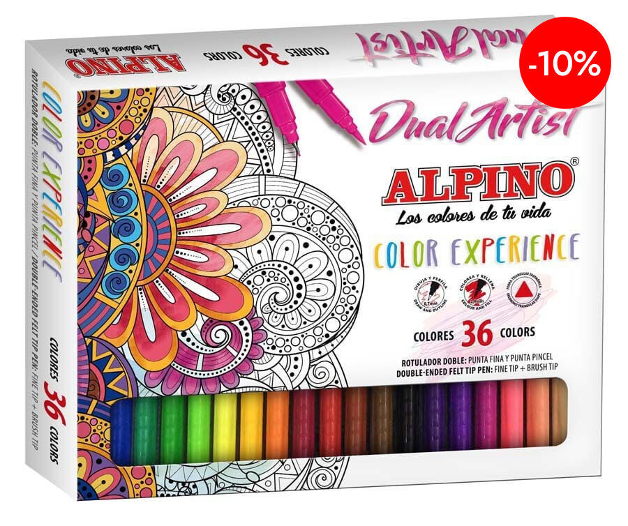 Retolador Alpino Dual Artist C.Experience 36 colors