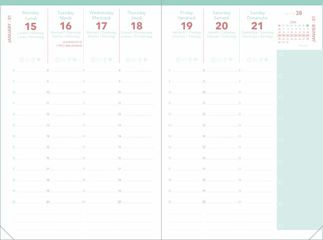 Agenda Quo Vadis Affaires Color A6 setm/vista mult 2026 blau