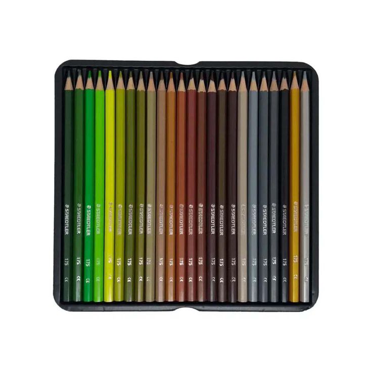 Lápices Staedtler 175 72 colores caja metal