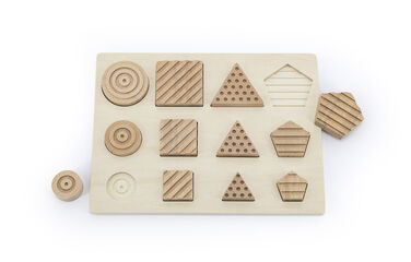 Geo Sensory Shapes Encaix Fusta