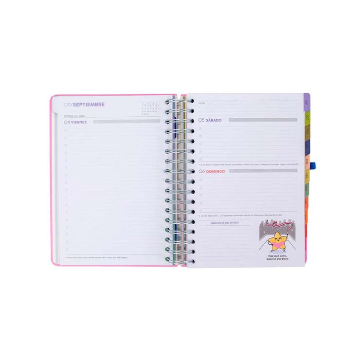 Agenda escolar Wonder di&agrave;ria castell&agrave; 2026-2027 - Si la vida te da limones&hellip;