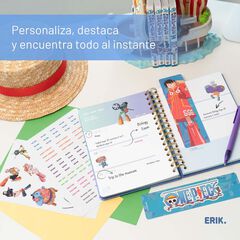 Agenda escolar Erik A5 setm/vista multilingüe 2025-26 One Piece