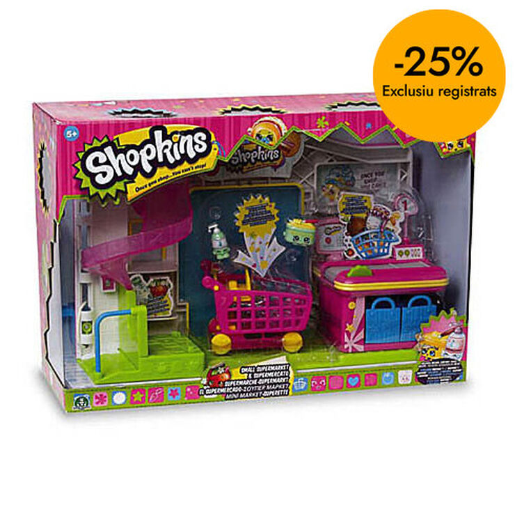 Shopkins&nbsp;Supermercado+2 Figuras