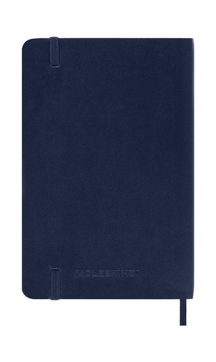 Agenda Moleskine 18 meses sem/vista P tapa blanda azul