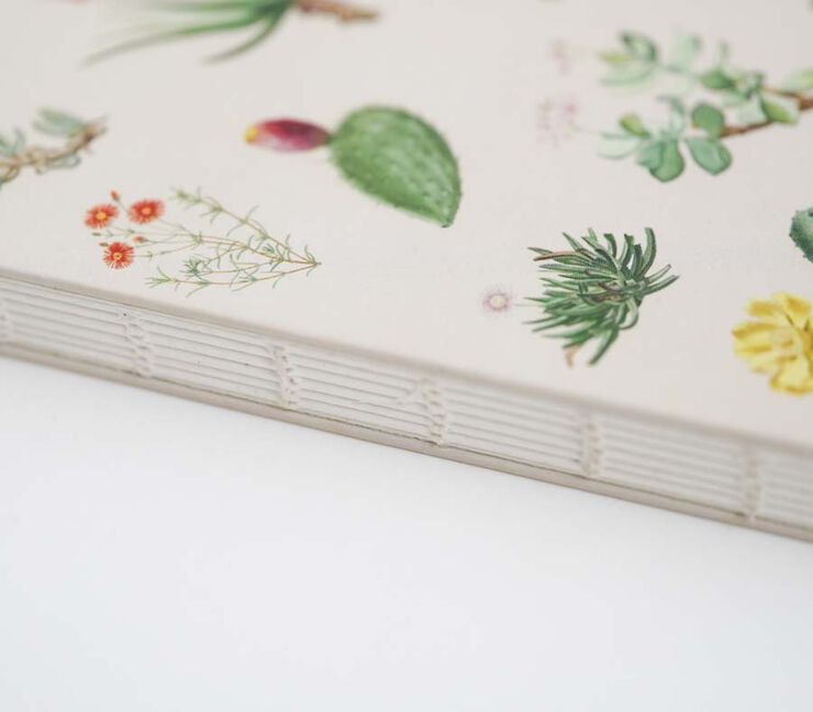 Cuaderno Artesanal A5 Kokonote Botanical Cacti and Succulents