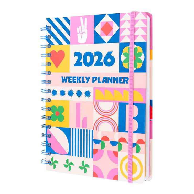 Agenda A5 sem/vista mult 2026 Geometrical Harmony