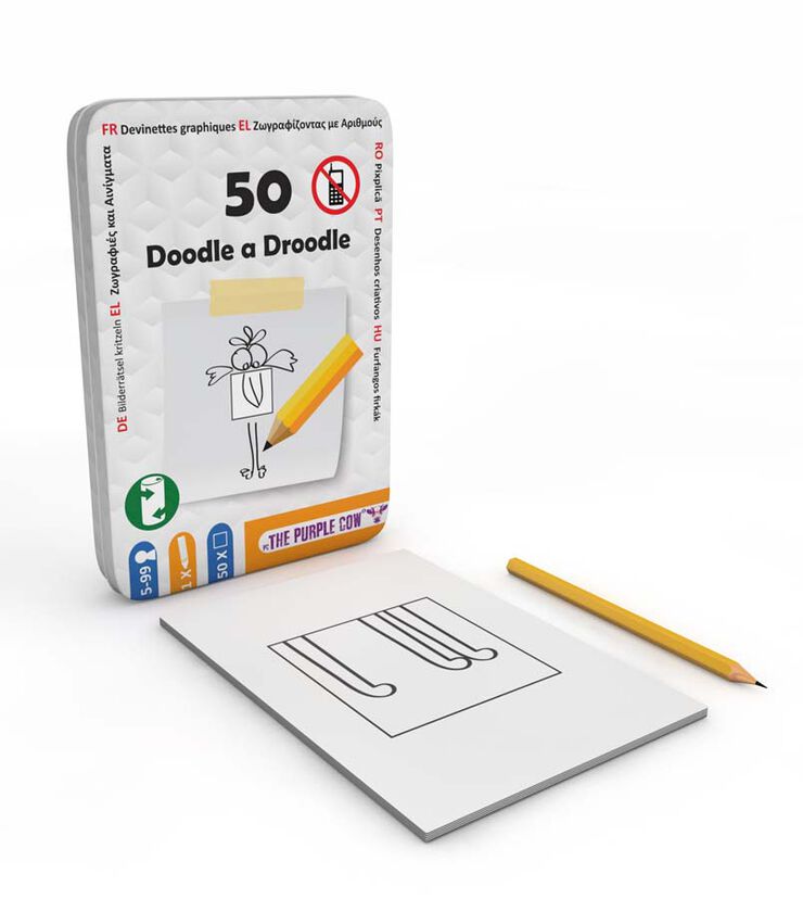Juego de Viaje en Lata con 50 Retos - Dibuja Garabatos
