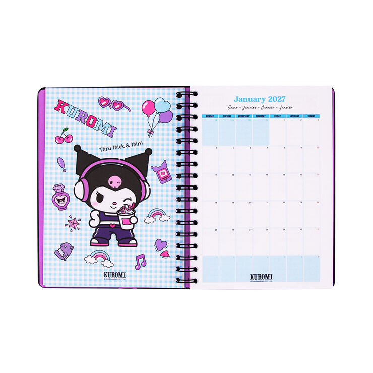 Agenda Mr. Wonderful Semana Vista Kuromi Castellano 2027