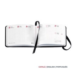 Agenda Miquelrius Pocket Semana Vista Catal&aacute;n Luxor 2027 Negro