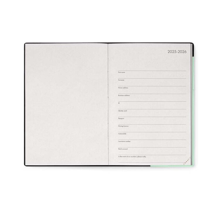 Agenda Legami Medium sem/vista mult 2026 Pastel Mint