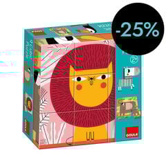 Puzzle 9 piezas Cubos Animales