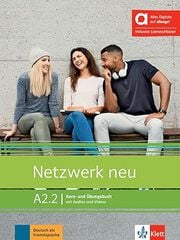 Netzwerk neu A2.2 Kurs und Übungsbuch (mit Audios und Videos)