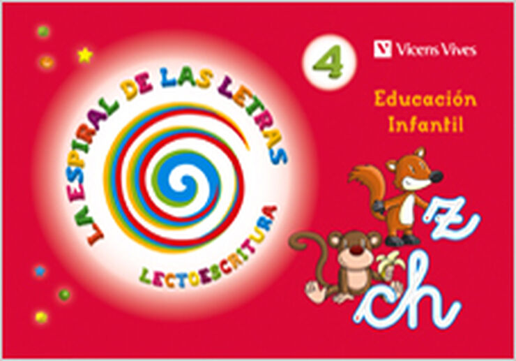 Lectoescritura 4 Espiral De Letras Infantil 5 Años