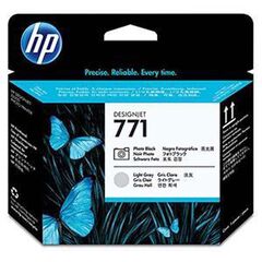 Capçal original HP 771 negre mat i vermell - CE017A