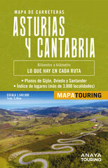Mapa de carreteras Asturias y Cantabria 1:340.000 Mapa de carreteras Asturias y Cantabria 1:340.000