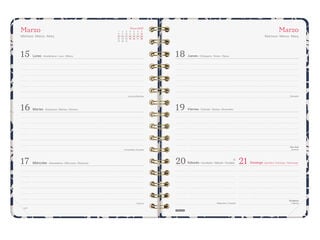 Agenda Finocam You Setmana Vista Horitzontal 2027 Castell&agrave; Cot&oacute;