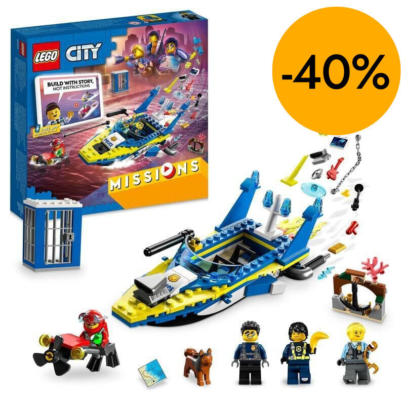 LEGO&reg; City  Misiones de Investigaci&oacute;n de la Polic&iacute;a Acu&aacute;tica 60355