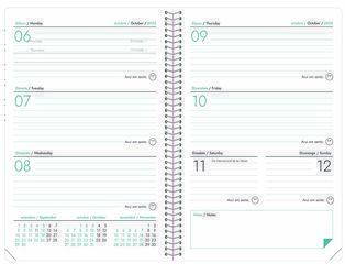 Agenda escolar Abacus 2025-26 semana vista catalán