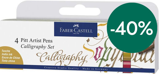 Rotuladores Pitt Calligraphy 4 colores