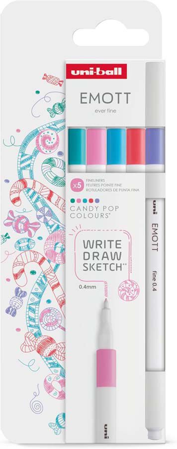 Retoladors Emott Uni-Ball Emott 5 colors Dol&ccedil;os