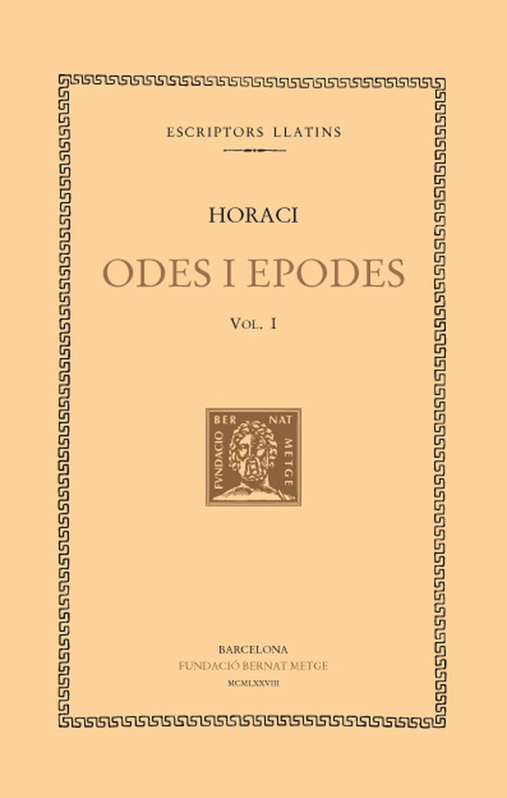 Odes i epodes, vol. I