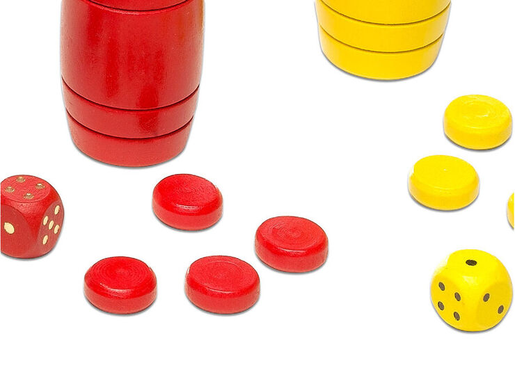 Tablero parchís y juego de la Oca de madera