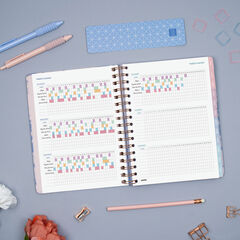 Agenda Finocam Optimal Semana Vista Horizontal 2027 Multiling&uuml;e Gris