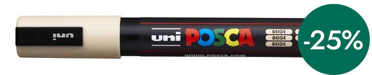 Rotulador Posca PC-5M 1,8-2,5mm beige