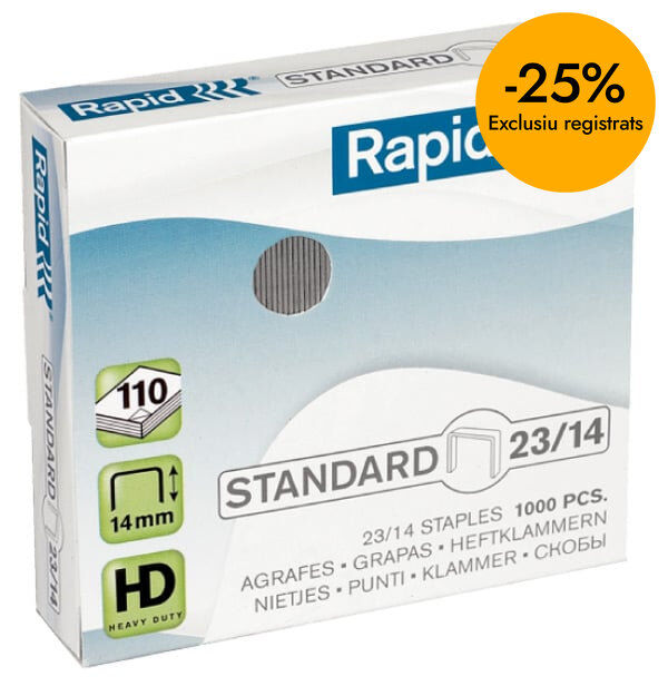 Grapadora Esselte Rapid 23/14 1000u