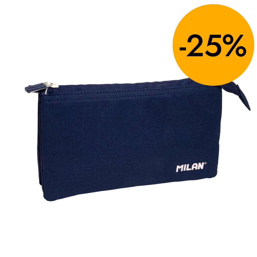 Estoig Milan 1918 3 cremalleres blau mar&iacute;