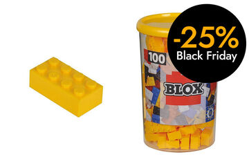 Joc de construcció Goula Blox-pot 100 blocs groc