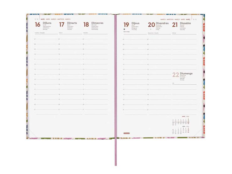 Agenda Finocam Porto DS Y10 sem/vista vertical cat 2026 Camila
