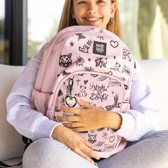 Mochila Triple MQR Oslo Not Boring Rosa