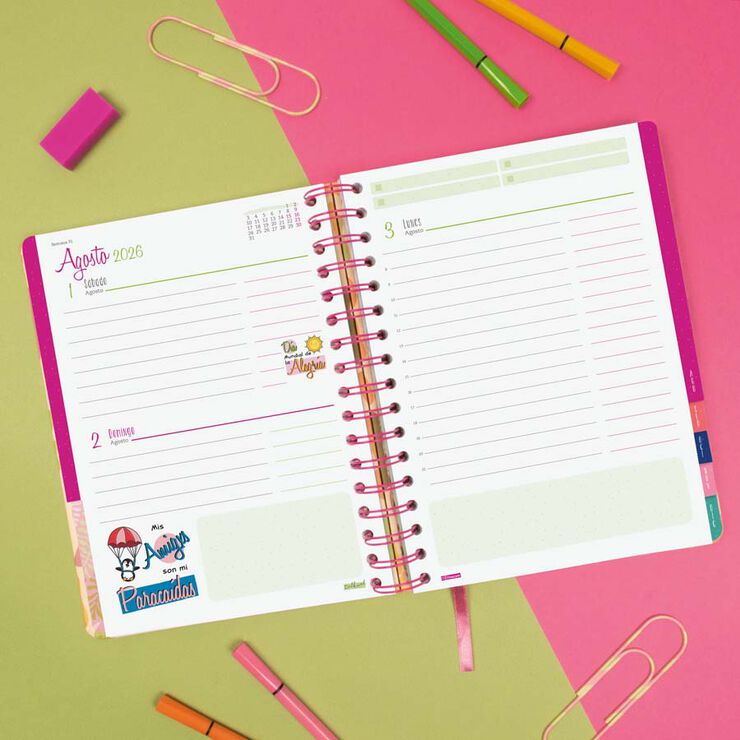 Agenda Finocam Talkual 1/4 día/pág cas 2026 Ideas