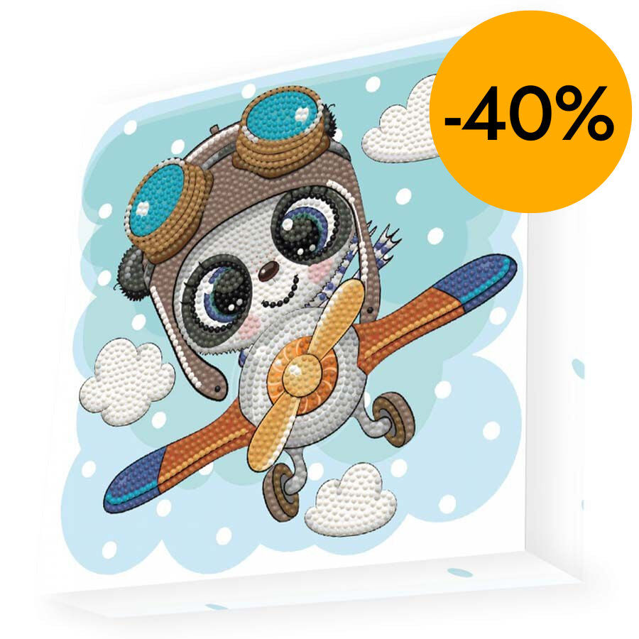 Diamond Dotz Panda Avioneta