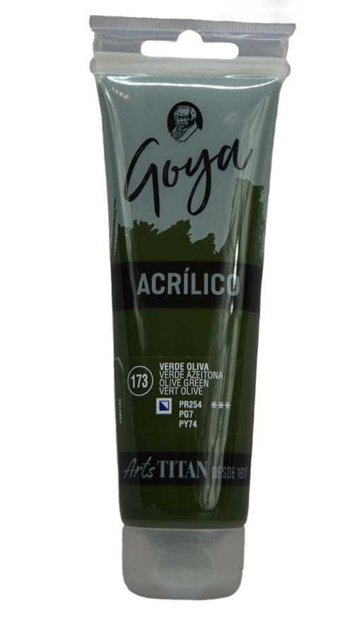 Pintura acr&iacute;lica Goya 125ml verd oliva