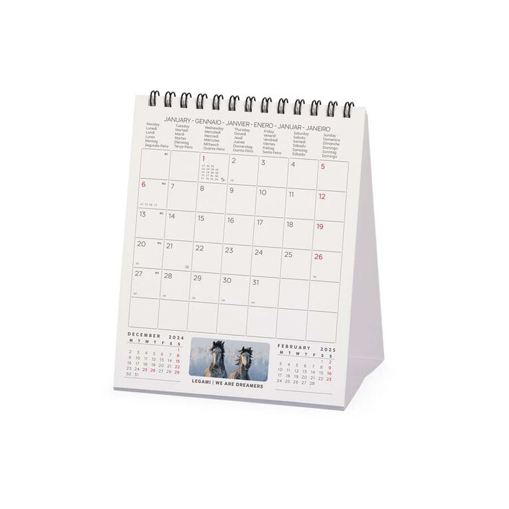 Calendario Mesa Legami m/vista 2025 Horses