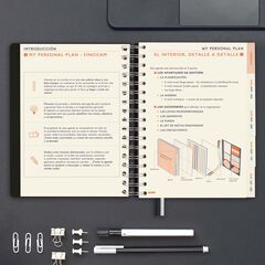Agenda Finocam Tempus 1/4 día/pág cas 2025 negro